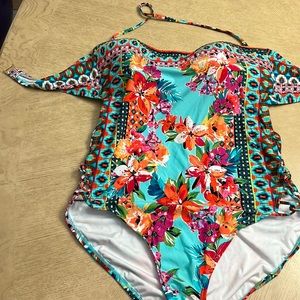LaBlanca swimsuit. Cut away leg design. Size 14 Like new condition. Never worn.